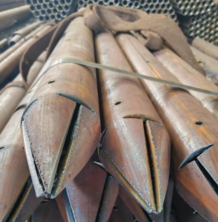 昌江出尖打孔加工无缝注浆钢花管注浆管厂家